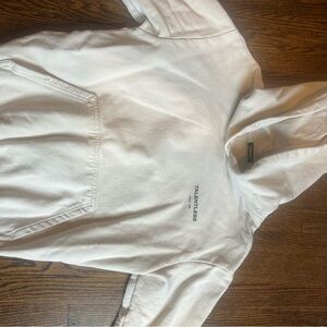 Cream colored Talentless hoody. Size medium